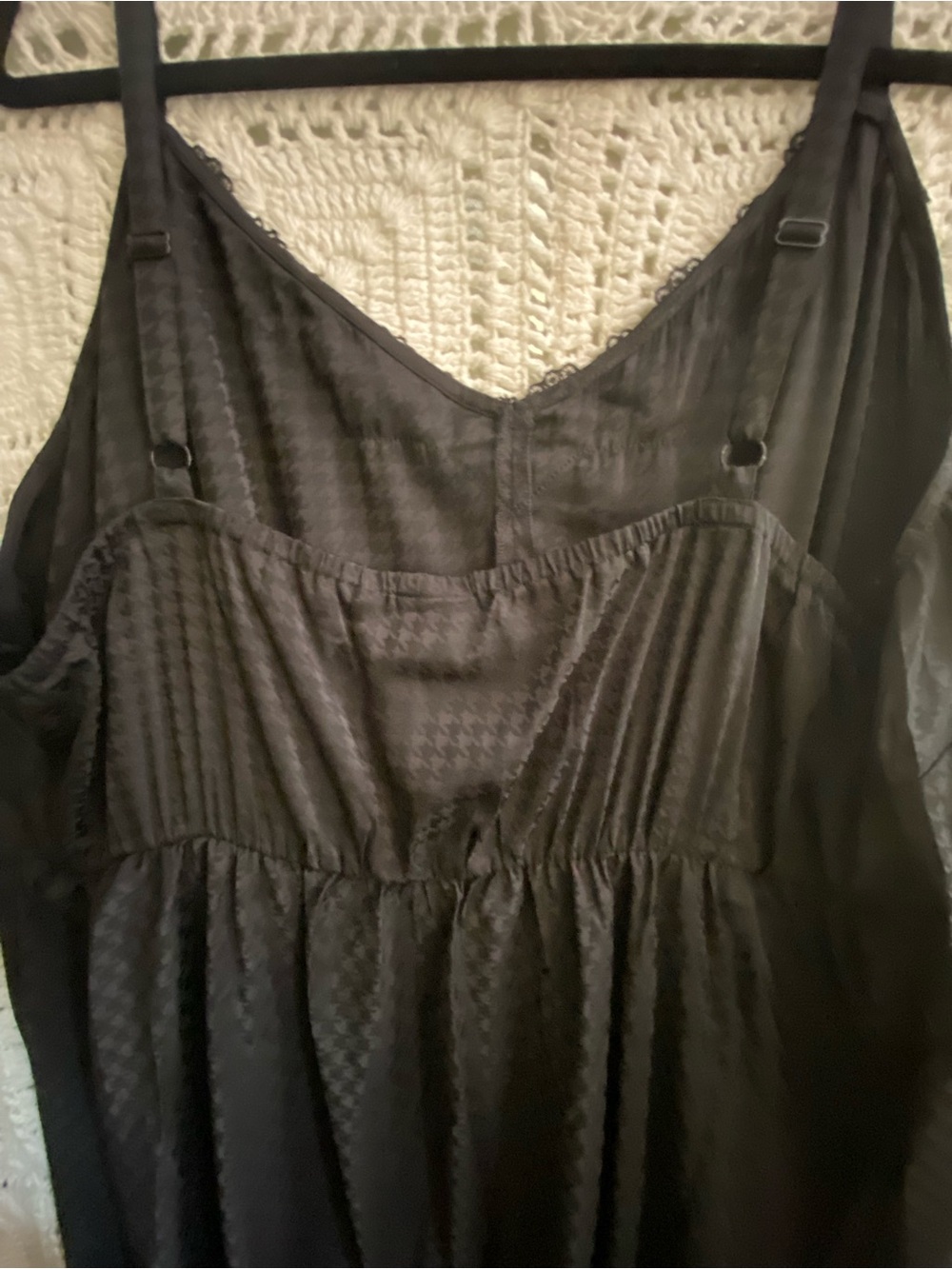 Torrid Black Jacquard Lace Trim Maxi Cami Dress NWT 3X - Picture 6 of 14
